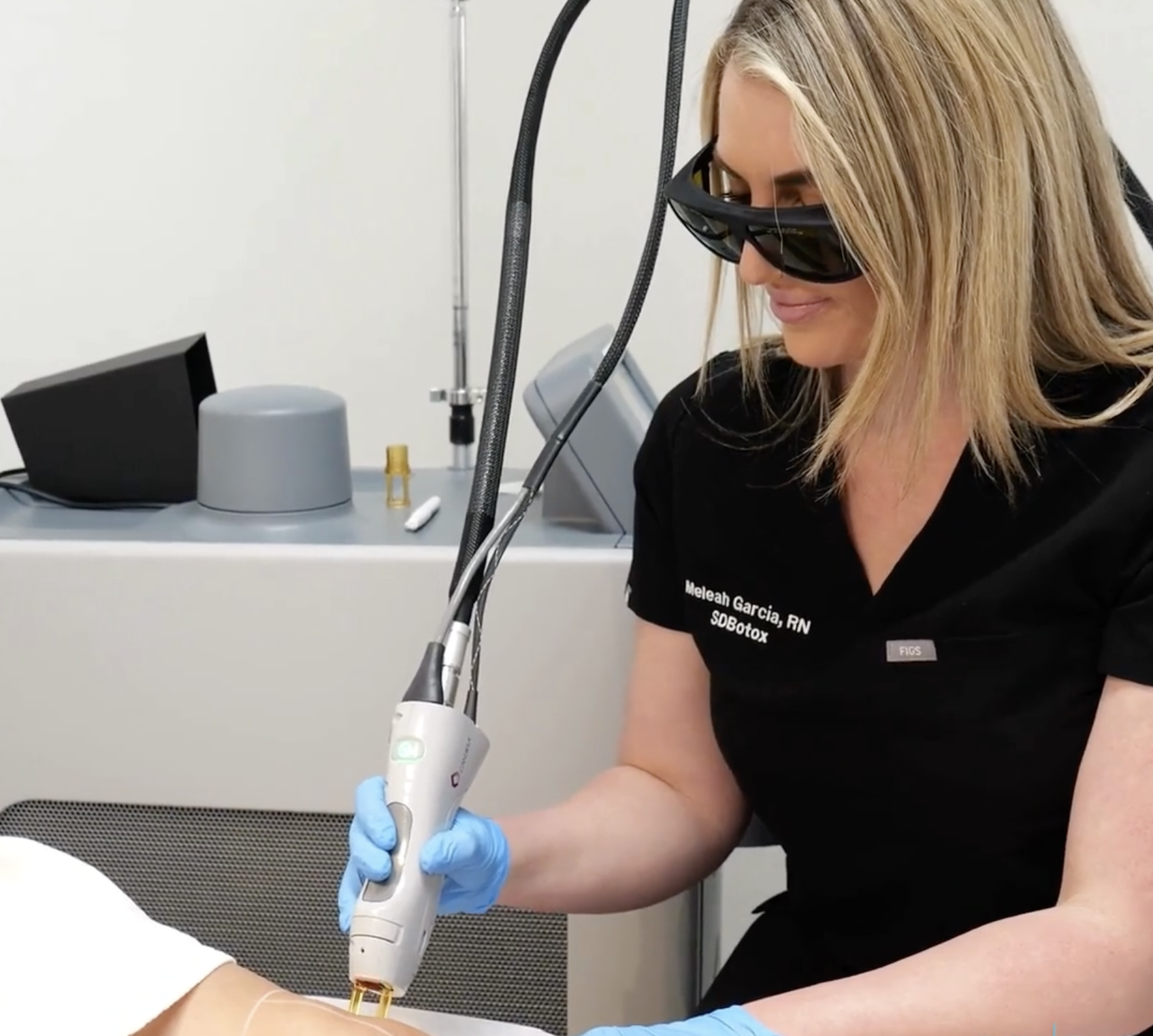 Laser hair removal treatment areas at SDBotox